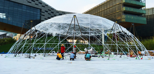 glass dome tent 