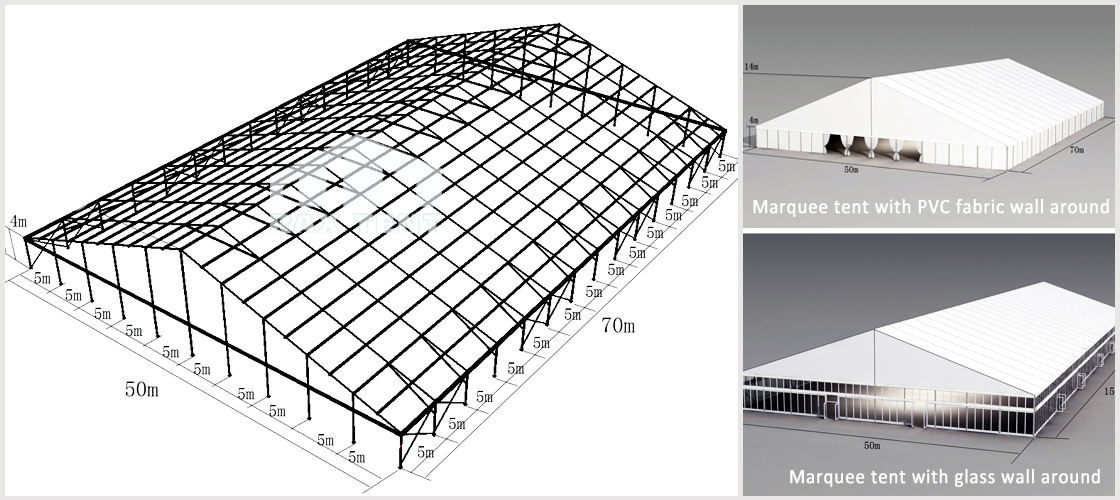 Marquee tent for event