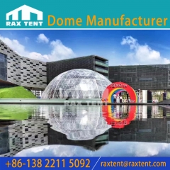 Raxtent 30M Geodesic Big Dome Tent with Transparent PVC Cover Dome Tent for Event and Celebration