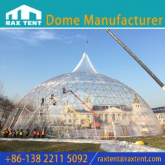 50M Geodesic Event Dome Tent with Stainless Steel Tube Frame for 1800-3500 People