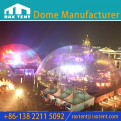 50M Geodesic Event Dome Tent with Stainless Steel Tube Frame for 1800-3500 People