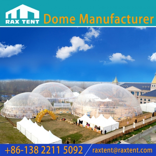50M Geodesic Event Dome Tent with Stainless Steel Tube Frame for 1800-3500 People