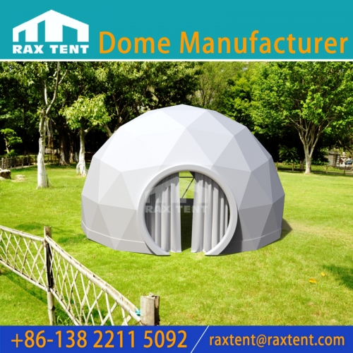 Cheap 4m Geodesic Dome Tent for Resort Dome House with PVC Zipper Door