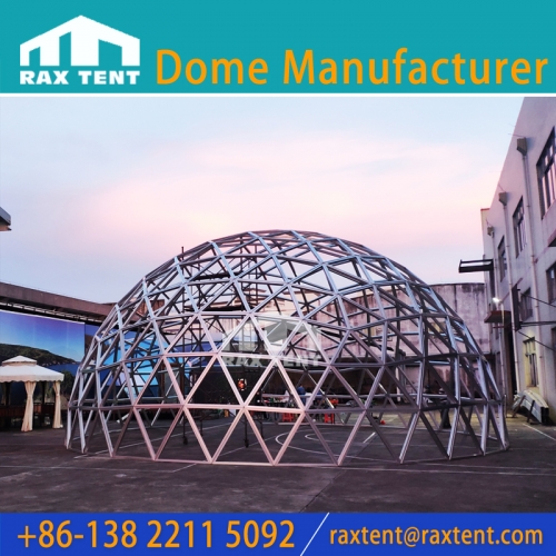 Cheap Price 12M Glass Dome Tent Structure Geodesic Dome Tent for Restaurant and Greenhouse