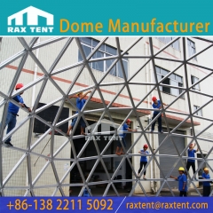 Cheap Price 12M Glass Dome Tent Structure Geodesic Dome Tent for Restaurant and Greenhouse