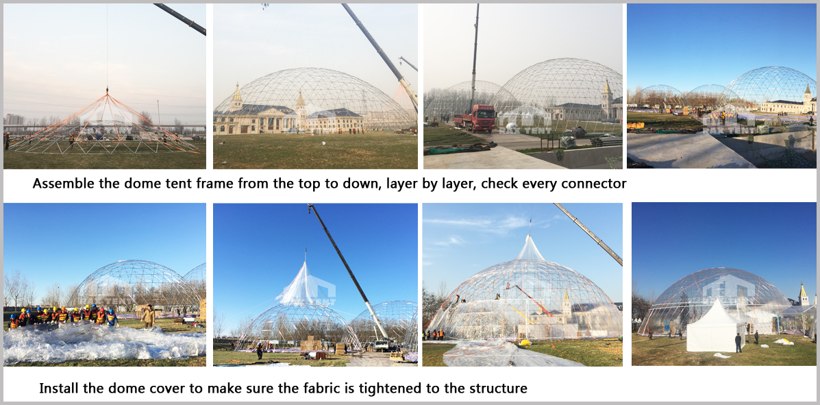 dome tent installation