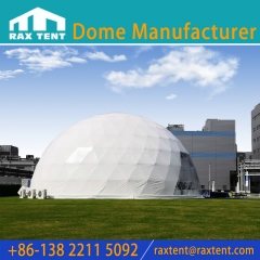 Cheap 20M Geodesic Dome Tent with Transparent and White PVC fabric for Events and Party and Meeting Hot Sale