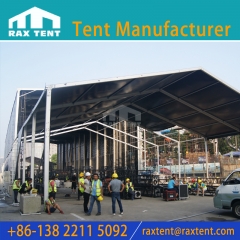Toppest 14M Side Height Event Tent Marquee Tent with aluminum Frame and Black PVC Cover For VIVO Brand Event Conference
