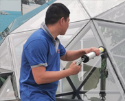 glass dome tent 