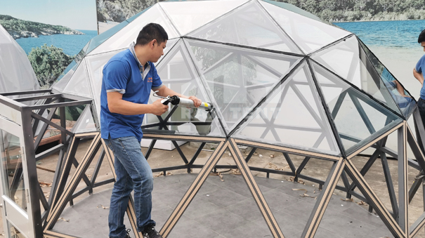 glass dome tent for glamping