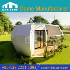 New Design Pumpkin Shape Glamping Tent For Hotel and Resort With Steel Tube and PVDF Fabric Covered With Tempered Glass