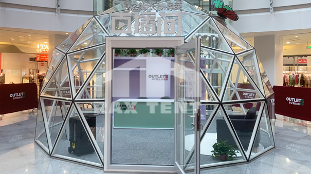 glass dome tent for live show room