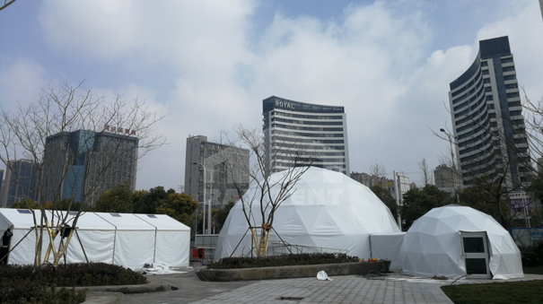 geodesic dome tent for event