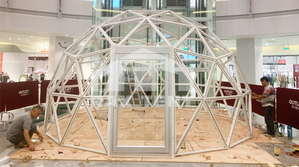 glass dome tent 