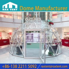 RAX TENT 6M Transparent Glass Dome Tent for Live Show Room 100% Soundproof and Waterproof with Aluminum Frame and Clear Glass