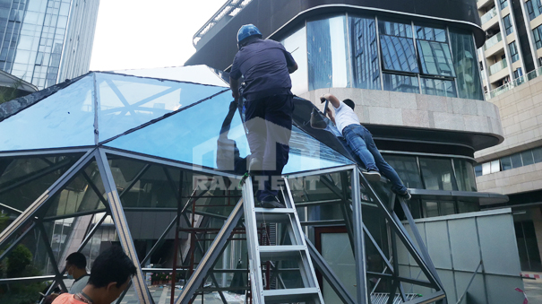 glass dome tent for event