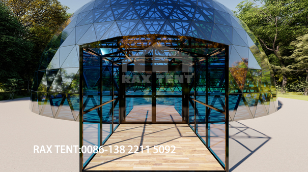 glass dome tent for resort