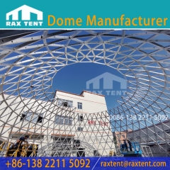 RAX TENT Big Geodesic Dome Tent 20M for Office and Restaurant Permanent Tent House With Aluminum Frame and Glass