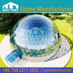 RAX TENT Big Geodesic Dome Tent 20M for Office and Restaurant Permanent Tent House With Aluminum Frame and Glass