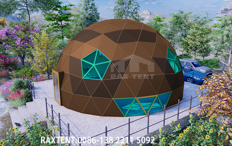 geodesic glass dome tent for hotel 