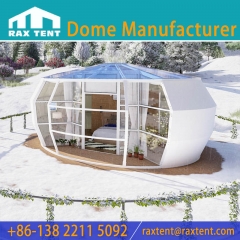 RAXTENT Exclusive Design 6.5M Pumpkin Tent for Glamping Tent and Luxury Hotel with Galvanized Steel and Tempered Glass