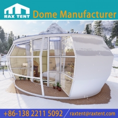 RAXTENT Exclusive Design 6.5M Pumpkin Tent for Glamping Tent and Luxury Hotel with Galvanized Steel and Tempered Glass