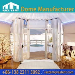 RAXTENT Exclusive Design 6.5M Pumpkin Tent for Glamping Tent and Luxury Hotel with Galvanized Steel and Tempered Glass