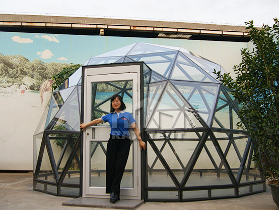 glass dome house