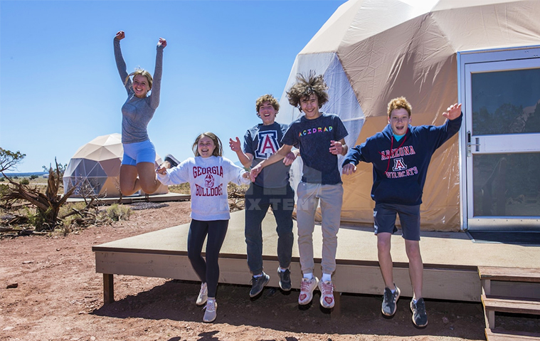 glamping dome tent