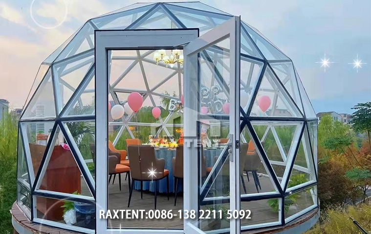 glass dome tent