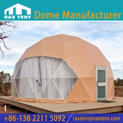 RAXTENT Camping Dome Glamping Geodesic Dome Tent for Family Resort and Theme Hotel in Desert