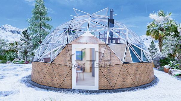 glass dome tent for accommodation