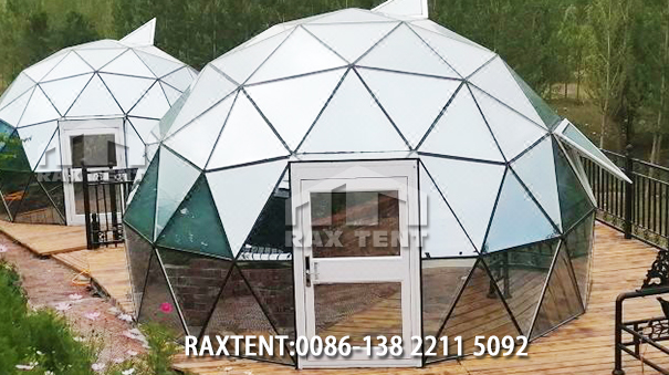 glass dome tent for family resort