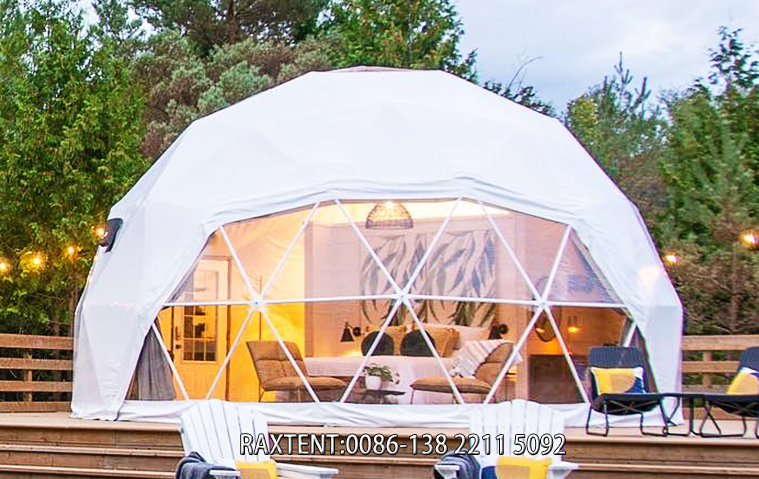 geodesic dome house for family resort