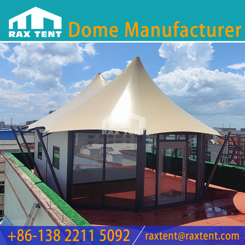 RAXTENT 60sqm Membrane Structure Glamping Tent for Luxury Hotel and Family Resort