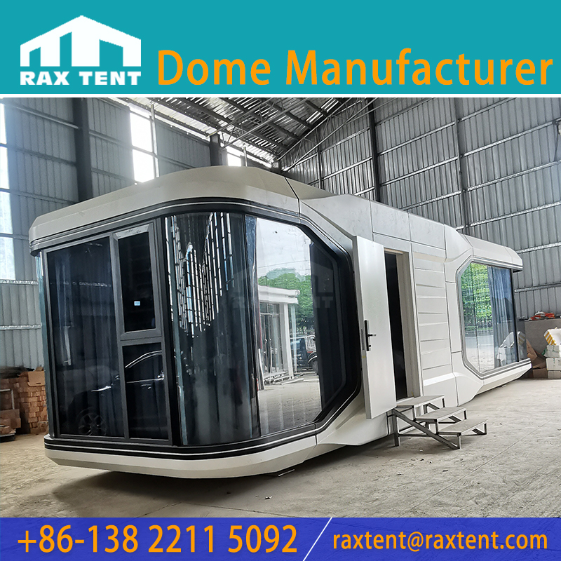 RAXTENT Space Capsule Prefab Tiny House for Glamping Hotel and Villa