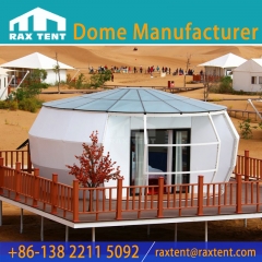 RAXTENT Outdoor Pumpkin Shape Tent Glamping Luxury Hotel with Bathroom in Desert