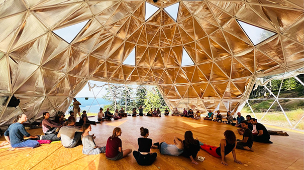 geodesic zome tent 