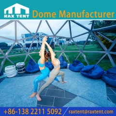 RAXTENT 6M Soundproof Glass Dome Tent for Backyard Garden Yoga and Meditation House