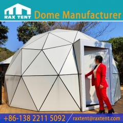 Four Seasons 6M Glass Geodesic Dome Tent for Outdoor Glamping Hotel