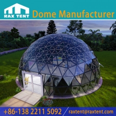 ECO Solar Panel Glass Dome Tent Energy Saving for Glamping Hotel