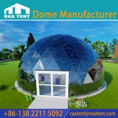 ECO Solar Panel Glass Dome Tent Energy Saving for Glamping Hotel