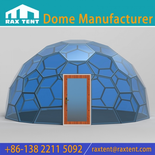 Multifunctional Hexagon Glass Iglooo Dome House with Panoramic View