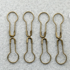 Small Metal Gourd Safety Pins Bulb Safety Pin for Hanging