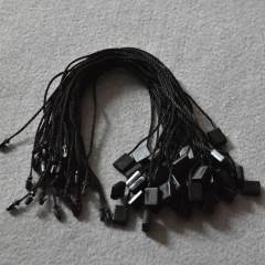 Black polyester string lock