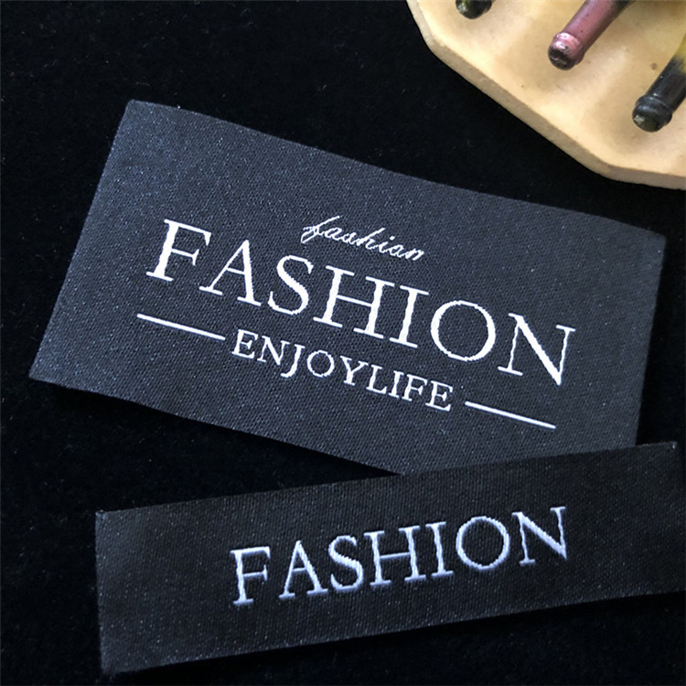 Clothing woven label woven label Custom-made high-end trademark collar ...