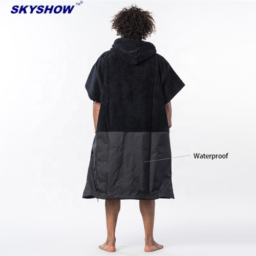 Hooded Surf Beach Towel Poncho with Waterproof