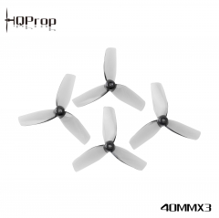 HQ Micro Whoop Prop 40MMX3 Grey  (2CW+2CCW)-Poly Carbonate