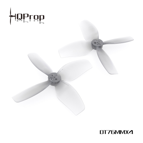 HQProp  DT76MMX4 for Cinewhoop Grey (2CW+2CCW)-Poly Carbonate