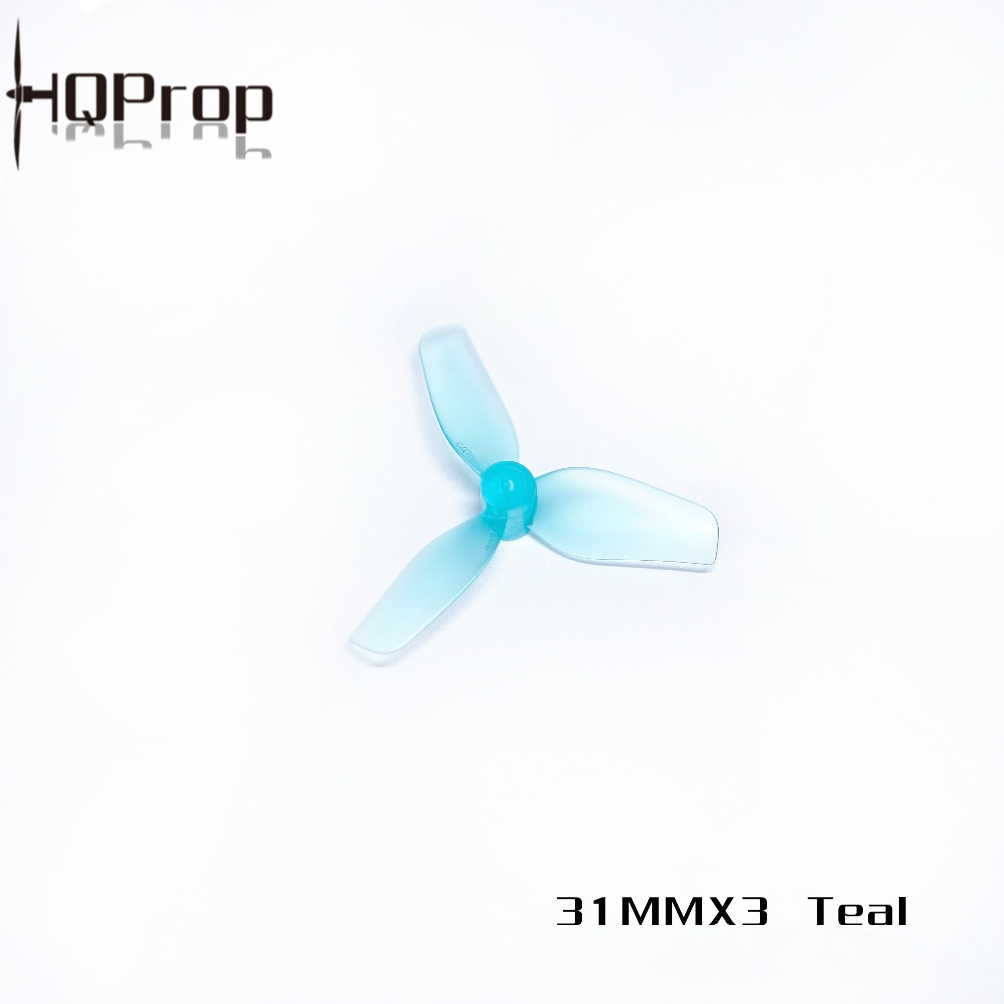 HQProp Ultralight Whoop 31MMX3 1.2x1.1x3 1211-3 1mm blue teal propeller
